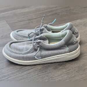 Hey Dude Wally Youth Stretch Grey Kids 13